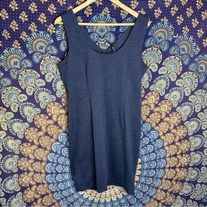 Orb thick navy blue bodycon dress